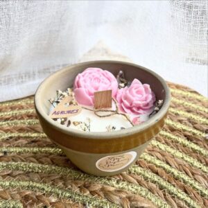 Bougie Pot en Grès