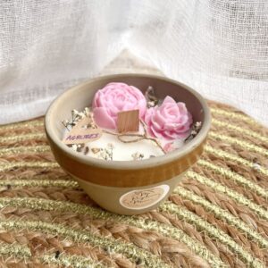 Bougie Pot en Grès